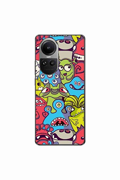OEM Husa compatibila cu Oppo Reno10 5G Silicon Gel Tpu Model Squishi Monsters