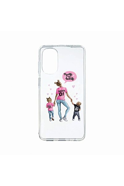 bestcase Θήκη Σιλικόνης, Συμβατή με Motorola Moto G62 5G, Σχέδιο Μαμά Με Αγόρ...