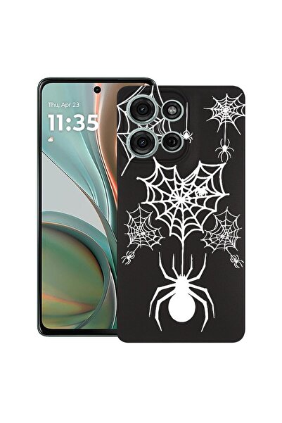 bestcase ¬Æ Husa pentru Motorola Moto G15, Spider Web, Slim Silicon 0.8MM, An...