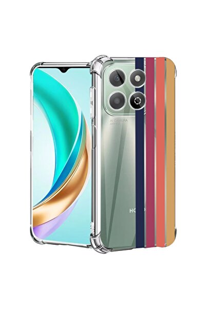 bestcase ¬Æ Husa compatibila Honor X8C, Anti Shock 1.5MM, Retro Lines, Protec...