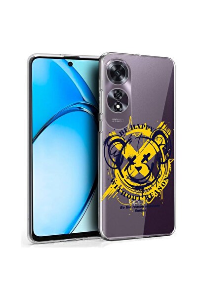 bestcase Θήκη για OPPO A60 4G, Διαφανής Σιλικόνη 2MM, Αρκουδάκι Be Happy, Αντ...