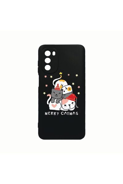 bestcase Husa Silicon, Compatibila cu Motorola Moto G82 / Moto G52, Merry Cat...