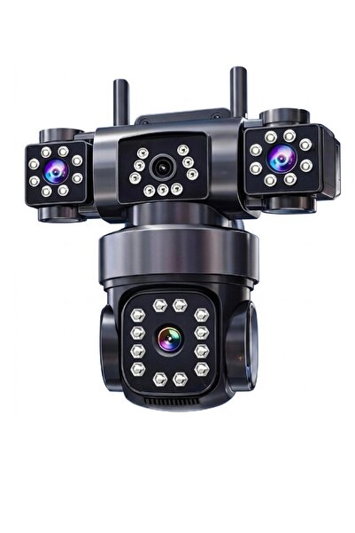 ES-9002 İCSEE Smart Güvenlik Kamerası 3 Lens Wi-fi Ptz
