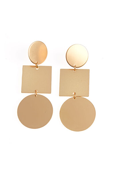 meli melo Elegant gold earrings with geometric shapes