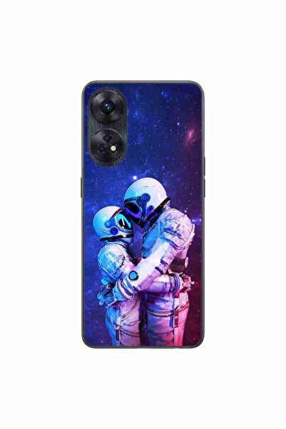 OEM Husa compatibila cu Oppo Reno8 T 4G Silicon Gel Tpu Model Astronauts Couple