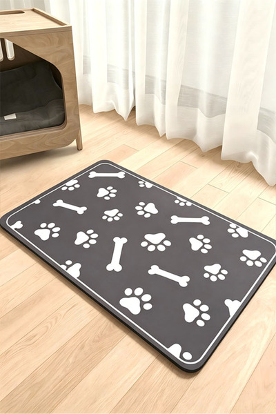 Meng tuo Diatom mud pet placemat absorbent and quick-drying splash-proof cat ...
