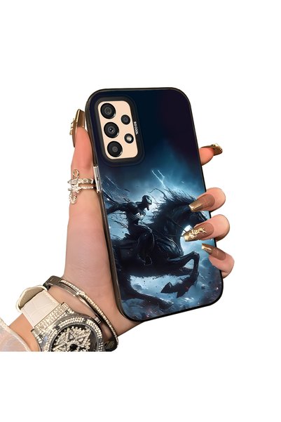 ucuc Samsung Galaxy A33 Compatible Hard Acrylic Back Silicone Edge Lens Prote...