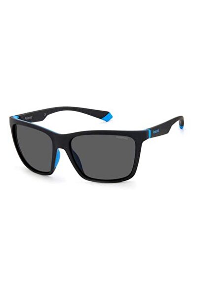 Polaroid PLD 2126/S BLACK AZURE for MAN Sunglasses 58 mm