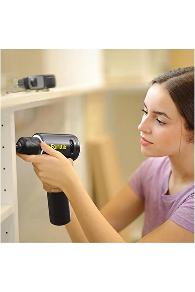 Fanttik Apex Cordless Brushless Electric Drill & Screwdriver Set, Type-C, 20-Pc Drill Bit, 2500mAh