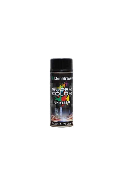 Den Braven Spray vopsea universal, RAL 9005 mat, 400ml, negru intens / D43240057