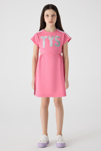 Tyess Girl Pink Dress