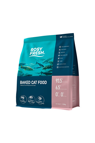 ROSY FRESH Baked Cat Food for Kittens, Chicken & Duck Formula - 93.5% Animal ...