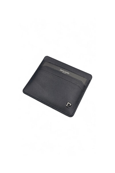 Pierre Cardin Plain Unisex Leather Card Holder - 100% Genuine Leather Card Ho...