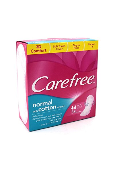 Carefree فوط صحية قطنية نورم 58 قطعة