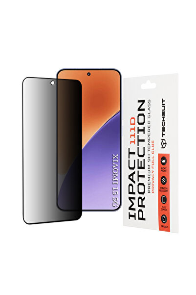 Techsuit Folie protectie pentru Xiaomi 15, Transparenta;Privacy;Antisoc;Full ...