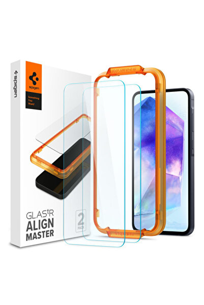 Spigen Προστατευτική μεμβράνη για Samsung Galaxy A55 5G, Διαφανής; Αντικραδασ...
