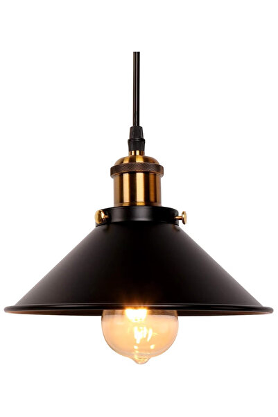 GGEROU 1pc Industrial-style black wrought iron pendant light for kitchen, din...