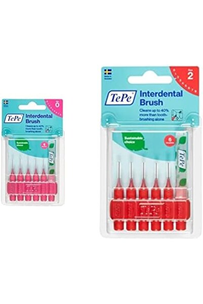 Yıldızan zkra shop Blister 0.4 MM 0 Beden Diş Arası Fırçası Pembe (1 x 6 Adet...