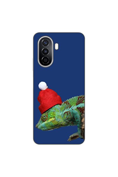 OEM Калъф, съвместим с Huawei Nova Y70, силиконов гел TPU, с десен Коледен ха...