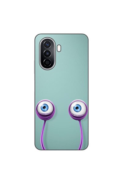 OEM Θήκη συμβατή με Huawei Nova Y70 Σιλικόνης Τζελ TPU με σχέδιο Μάτια Σαλιγκ...