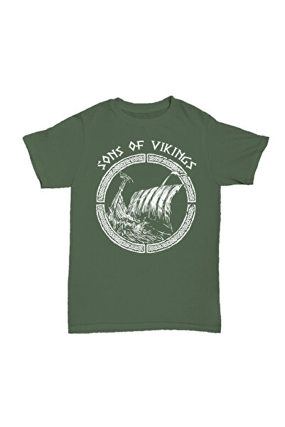 l'eivor Sons of Vikings Printed Cotton T-Shirt