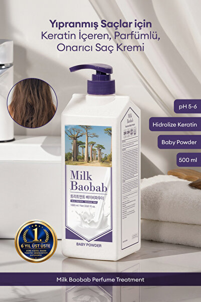 Milk Baobab Yıpranmış Saçı Onaran Parfümlü Keratinli Saç Kremi Perfume Treatm...
