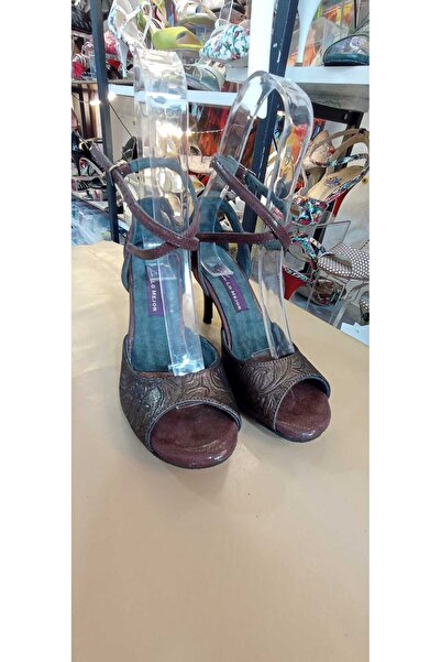 Lo Mejor Shoes حذاء سينامون شاين 8.5 سم بارتفاع كعب 13 بونت للرقص والتانجو وف...