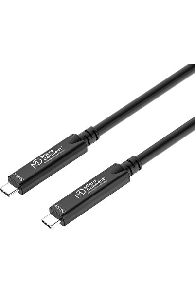 MicroConnect USB-C to USB-C cable 10m, Premium fiber, Bidirectional. 10Gbps, ...