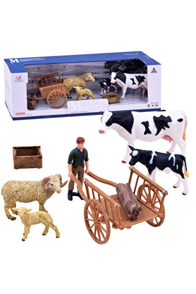 Jokomisiada SERIA ZWIERZƒòTA FARMA Set de figurine vacă oaie gazdă ZAGRODA ZA...