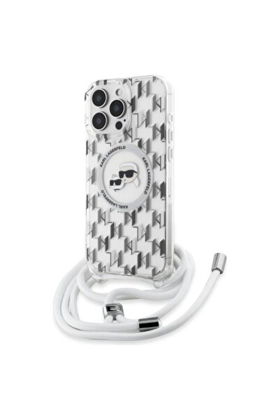 Karl Lagerfeld IML Crossbody Monogram Karl & Choupette Head MagSafe - Husă iP...