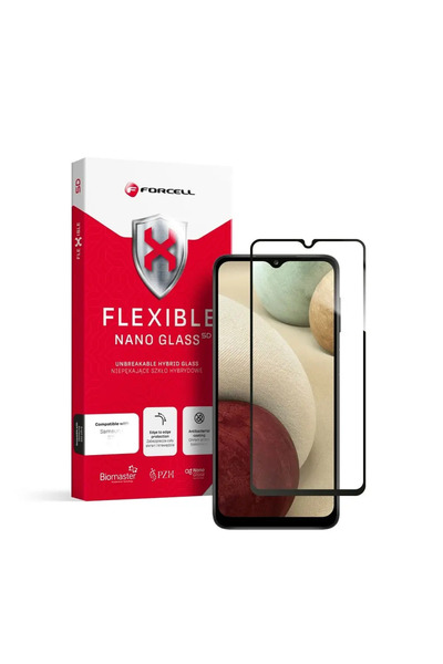Forcell Husă hibridă pentru Samsung A12, flexibilă 5D, neagră