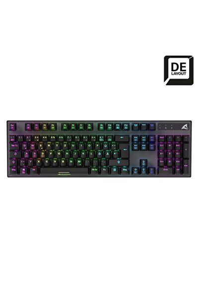 SHARKOON Gaming Tastatur Skiller SGK20 schwarz-braun DE