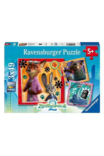 RAVENSBURGER Puzzle pentru copii 2D: Animal Park 2 3x49el