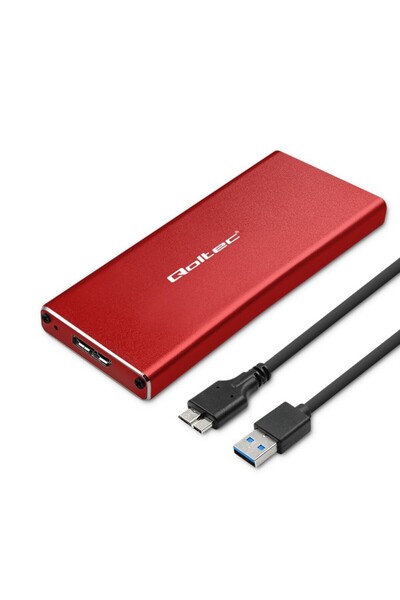 Qoltec OBUDOWA NA DYSK M.2 SSD | SATA | NGFF | USB 3.0 | SUPER SPEED 5GB/S | ...
