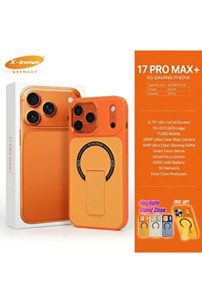 X inova هاتف X-INOVA 1 7 PRO MAX PLUS 5G للألعاب بذاكرة 16 جيجابايت وسعة تخزي...