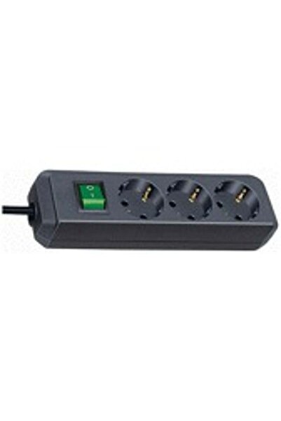 Brennenstuhl Prelungitor electric - 3 prize, 3 metri, negru