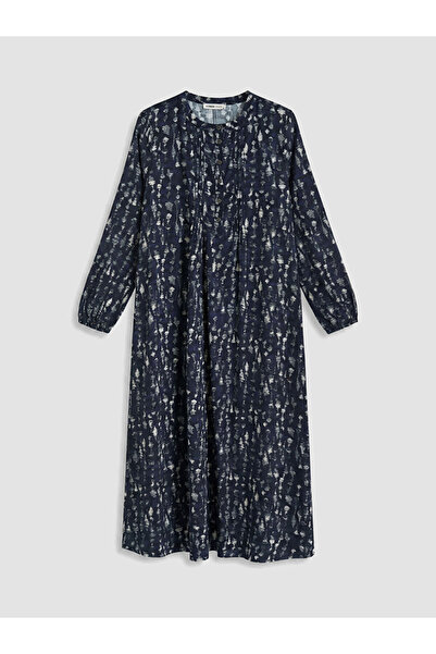 LC Waikiki Rmz Gi̇yi̇m Farkiyla Hakim Roba Collar Embroidered Dress