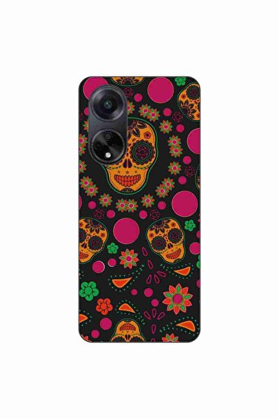 OEM Husa compatibila cu Oppo A98 5G Silicon Gel Tpu Model Halloween Floral Cr...