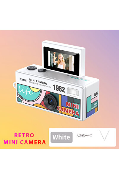 idragon LK030 Retro Mini Kamera Y2K Tasarımlı Taşınabilir Dijital Kamera Self...