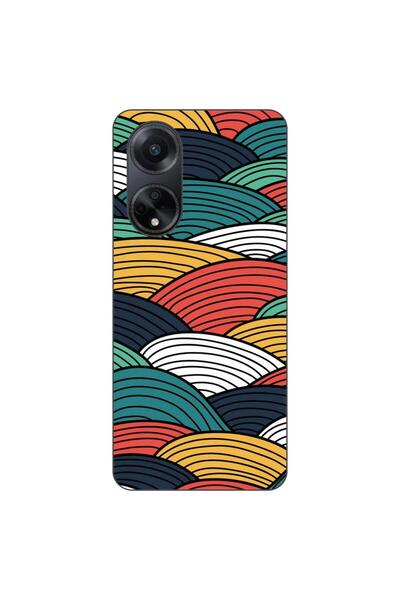OEM Husa compatibila cu Oppo A98 5G Silicon Gel Tpu Model Abstract Striped Peaks