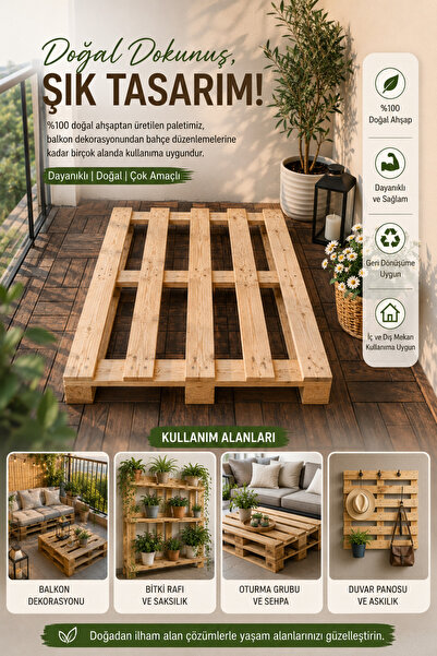 Palo Santo DOĞAL AHŞAP PALET