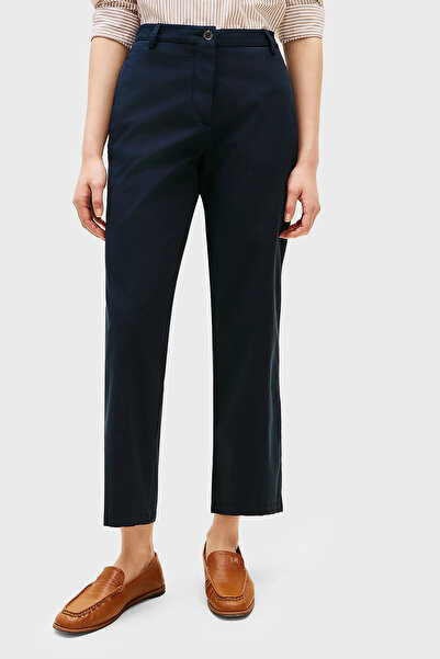 Tommy Hilfiger Pamuklu Slim Fit Yüksek Bel Pantolon PANTOLON WW0WW49647 C1G