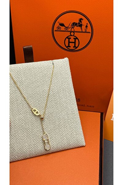 Generic Rectangular Hanging Chain with Accessories - Gold