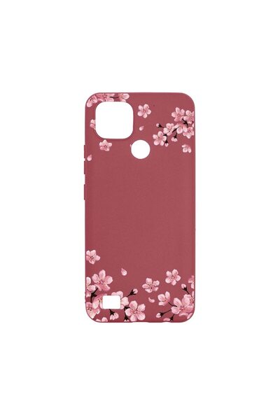 bestcase Θήκη σιλικόνης, Συμβατή με Realme C21, Παστέλ χρώματα - λουλούδια, α...