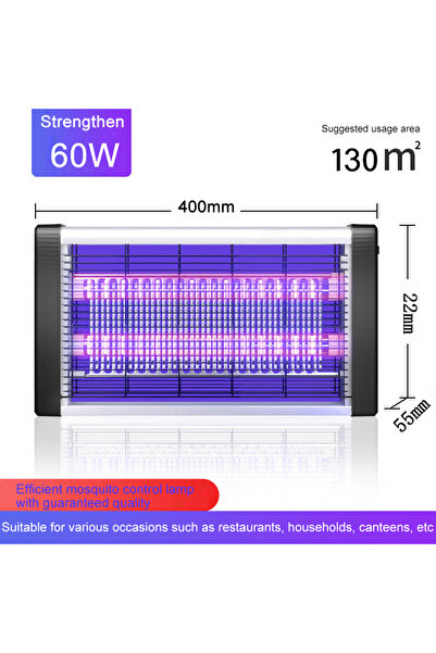 Choice18 AU Plug 60W Commercial Hanging Mosquito lamp Electric Shock Silent M...