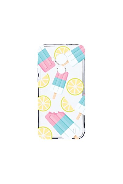 bestcase Прозрачен силиконов калъф 2ММ, съвместим с Nokia C30, Цвят сладолед,...