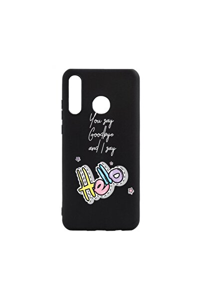 bestcase Husa Silicon Compatibila Cu Huawei P30 Lite, Say Hello, rezistenta l...