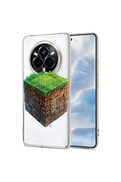 bestcase Husa pentru Realme 14 Pro 5G, BestCase¬Æ Clear Silicon 2MM, Minecraf...