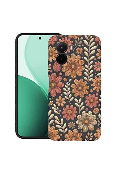 bestcase Υπέρλεπτη Θήκη TPU Συμβατή με Poco M7, Φλοράλ Αισθητική Φθινοπωρινό ...