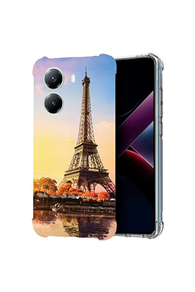 bestcase ¬Æ Husa compatibila Poco X7 Pro 5G, Anti Shock 1.5MM, Paris Eiffel T...